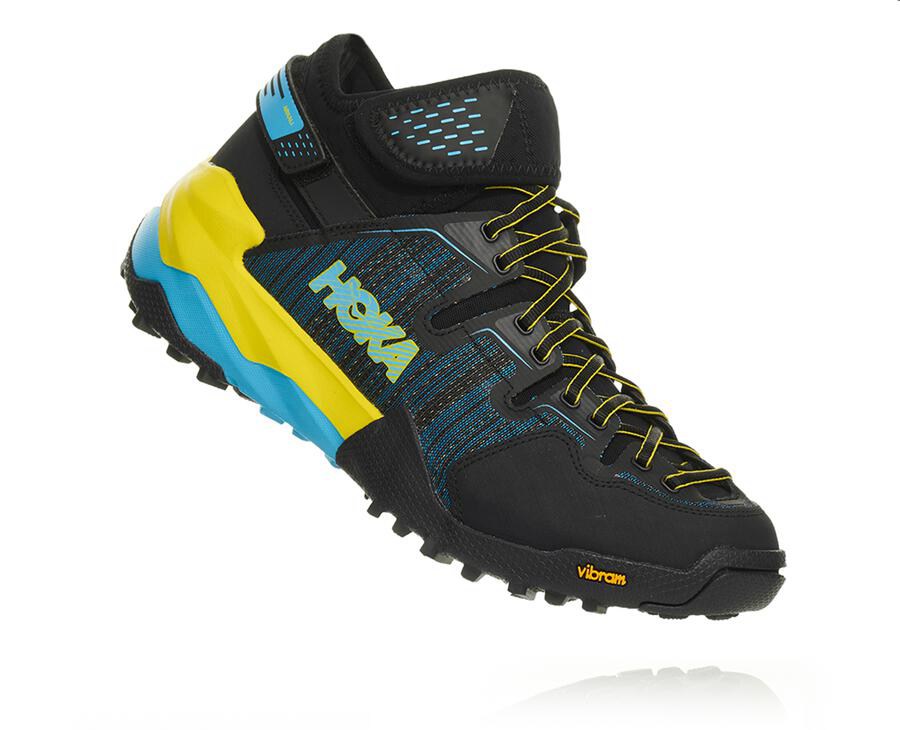 Zapatillas Trail Hoka One One Hombre - Arkali - Negras/Azules - ZJS619852